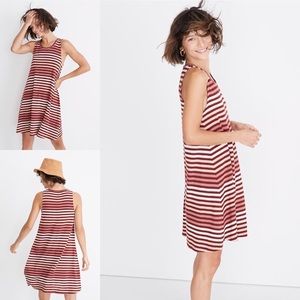 Madewell Striped Red and White Dress